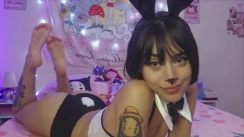 Naughty Bunny Begs For Your Load