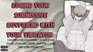 Edging Submissive Boyfriend With Vibrator Audio