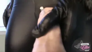 Ellie Idol Leather Strap On JOI
