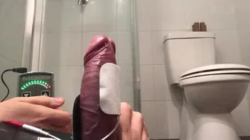 Intense Estim Edging Huge Cumshot