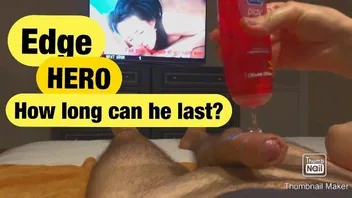 Blonde Plays Cock Hero Edging Challenge