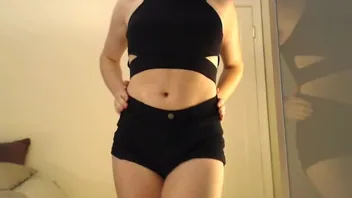 Trans striptease JOI and lap dance