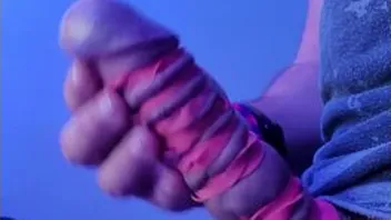 Ruined Orgasm With Rubber Bands On Cock And Balls
