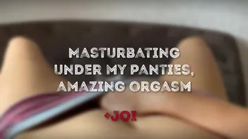Panties Orgasm with Squirting JOI